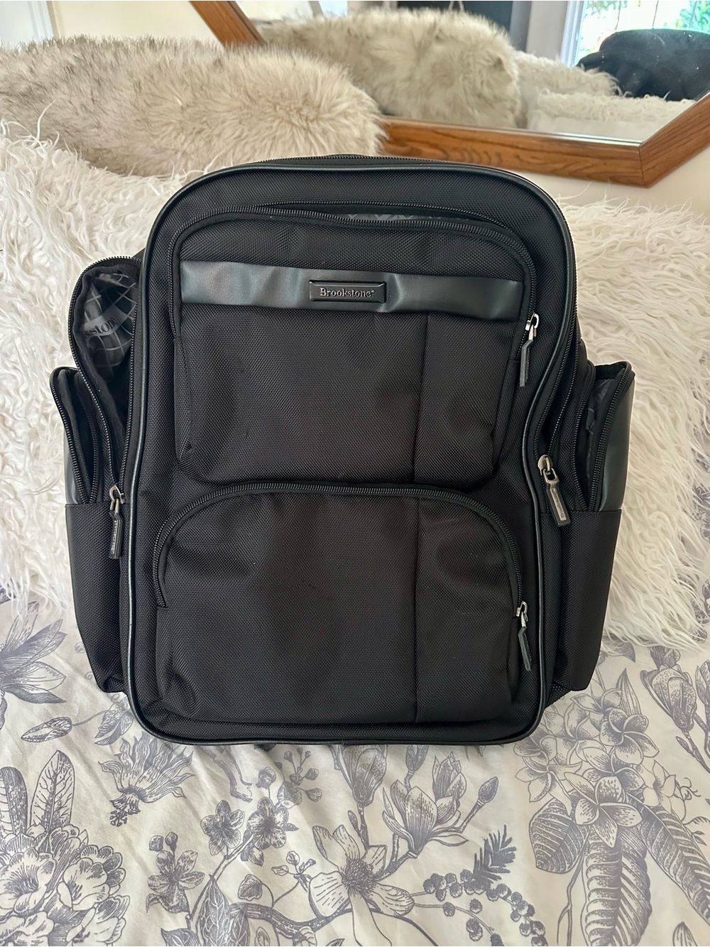 Brookstone Black Travel Backpack